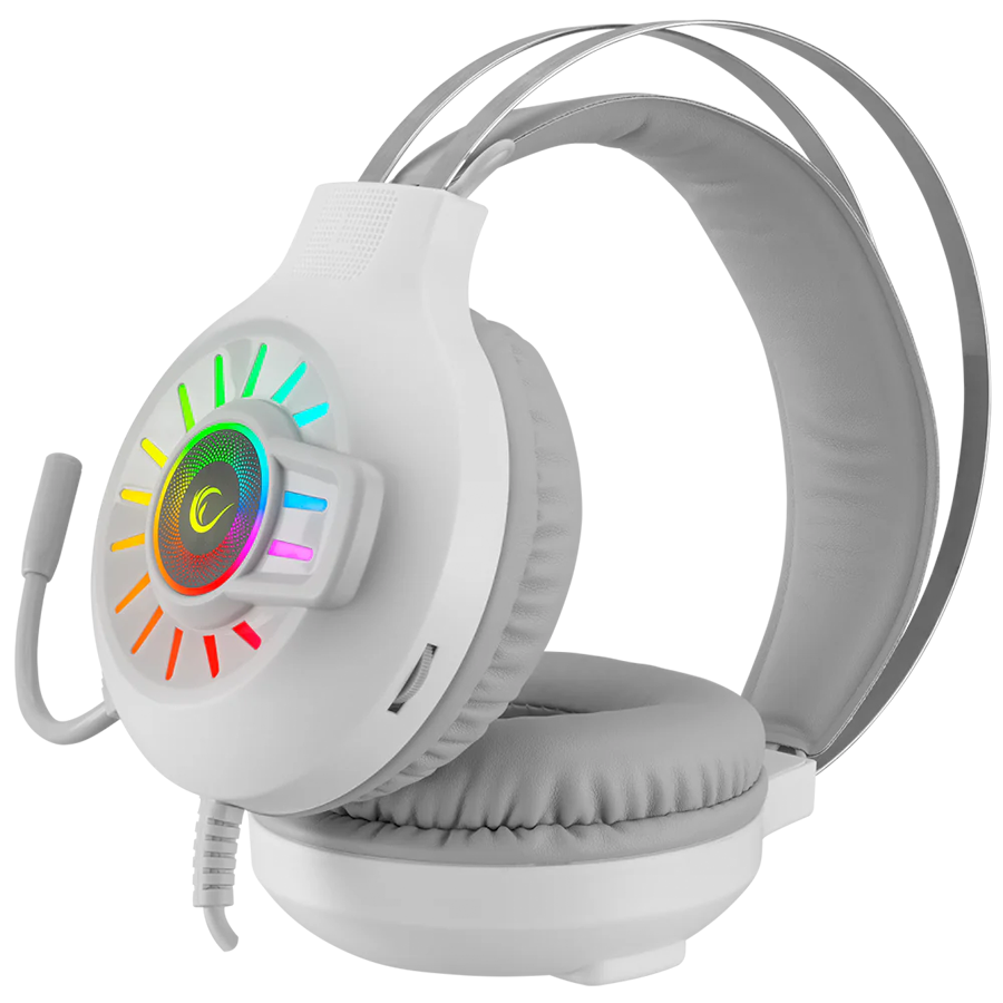 Slušalice sa mikrofonom gaming RAMPAGE RM-K44 ZENGIBAR White 7.1 Surround RGB Light Effect, 36094 - Image 11