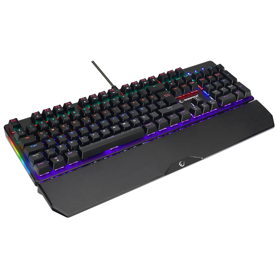 Tastatura gaming RAMPAGE KB-R86 UMBRA Black USB Rainbow Illuminated Red Switch US Layout Mechanical, 40385 - Image 11