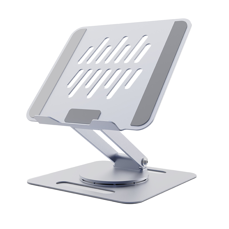 Postolje za notebook riser stand preklopivi rotirajuci, silver GEMBIRD, NBS-DR1-01 - Image 6
