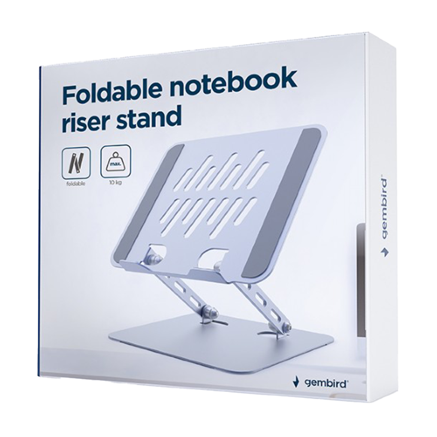 Postolje za notebook riser stand preklopivi, silver GEMBIRD, NBS-D1-04 - Image 9