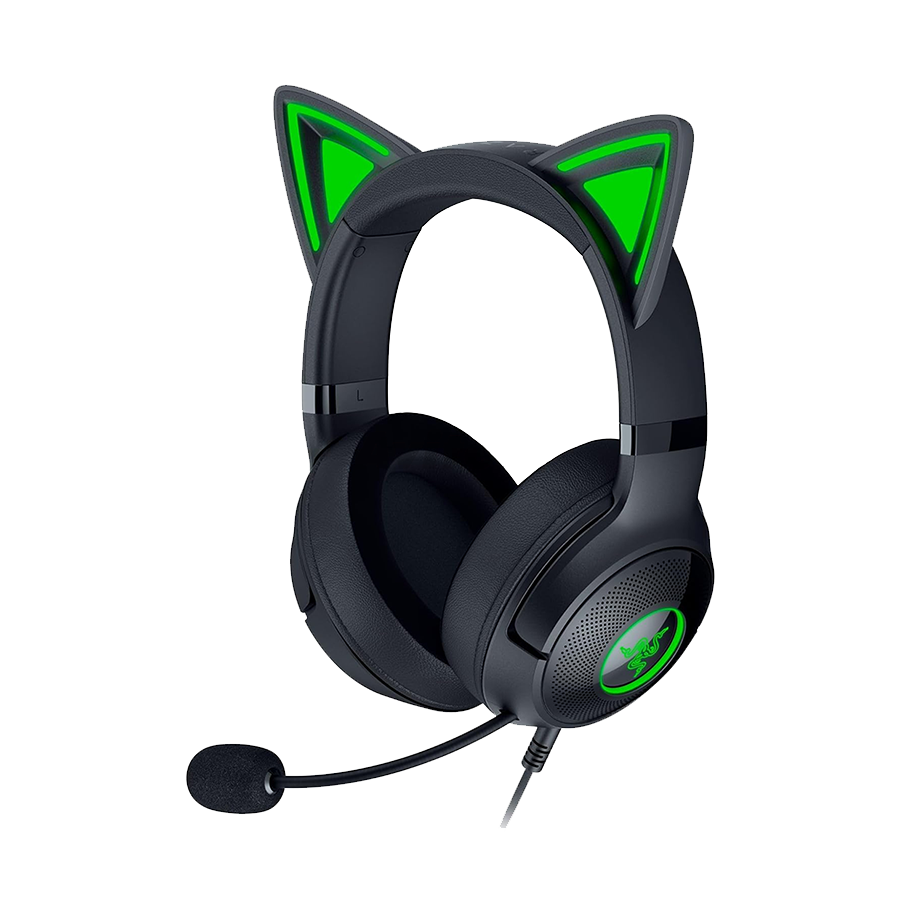 Slušalice Razer Kraken Kitty V2 - USB Headset with RGB Kitty Ears - Black - FRML Packaging RZ04-04730100-R3M1 - Image 3