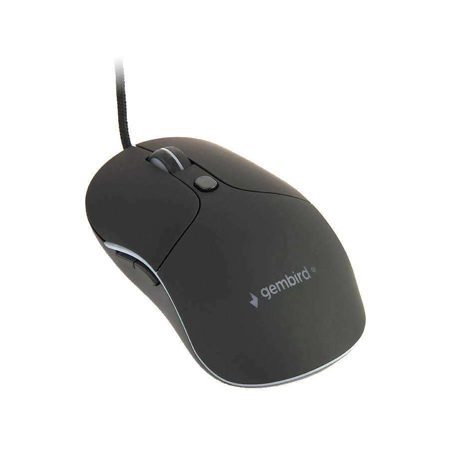 Miš GEMBIRD MUS-UL-02, USB, large size illuminated, black, 2400 dpi - Image 8