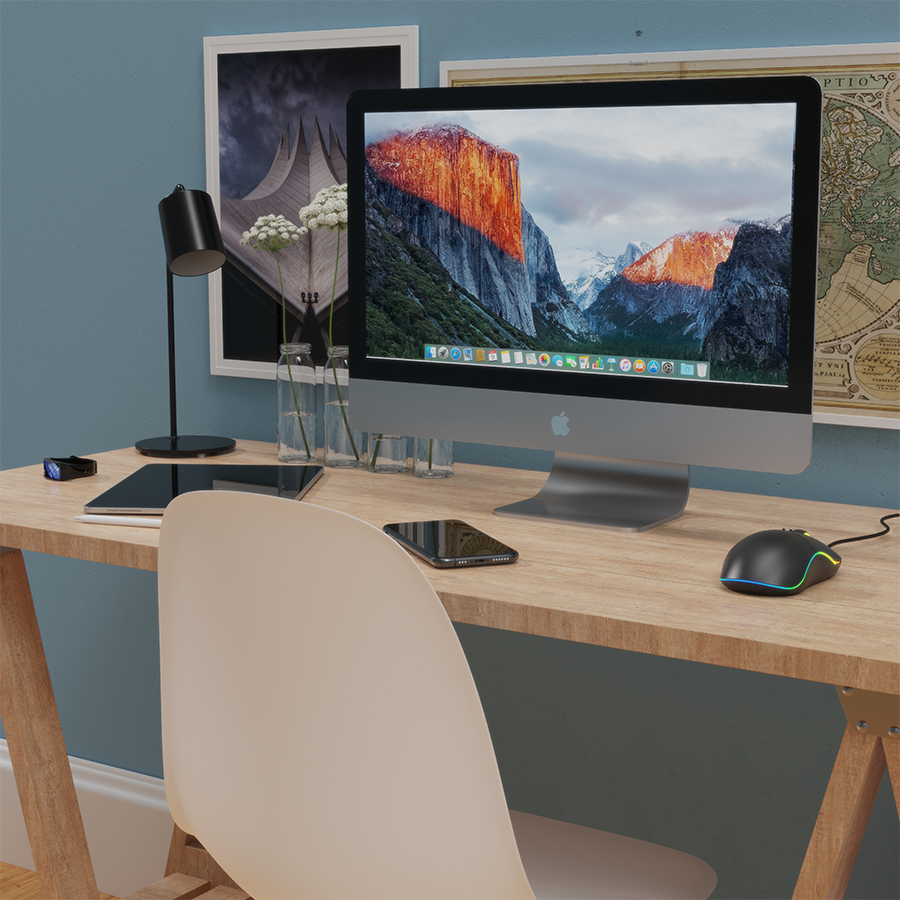Miš GEMBIRD MUS-UL-02, USB, large size illuminated, black, 2400 dpi - Image 10