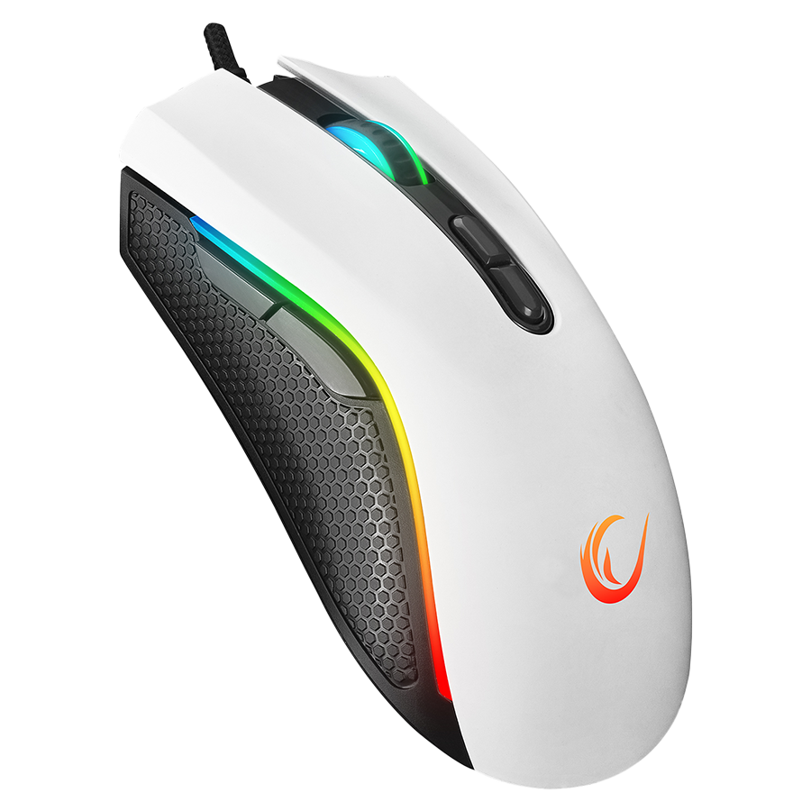 Miš gaming RAMPAGE RAMPAGE SMX-R44 V2 Macrol White 12800 DPI RGB LED 80 Million Huano Switch Gaming Player Mouse, 41492 - Image 9