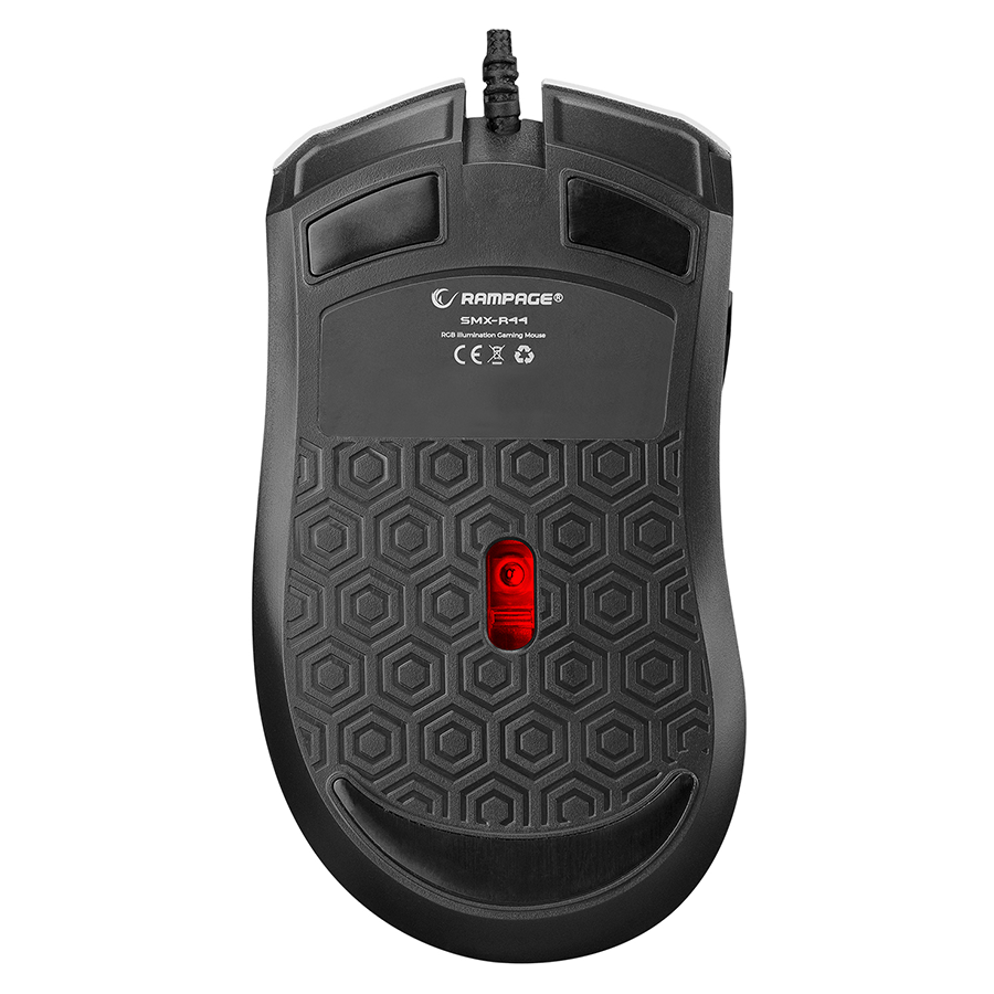 Miš gaming RAMPAGE RAMPAGE SMX-R44 V2 Macrol White 12800 DPI RGB LED 80 Million Huano Switch Gaming Player Mouse, 41492 - Image 15