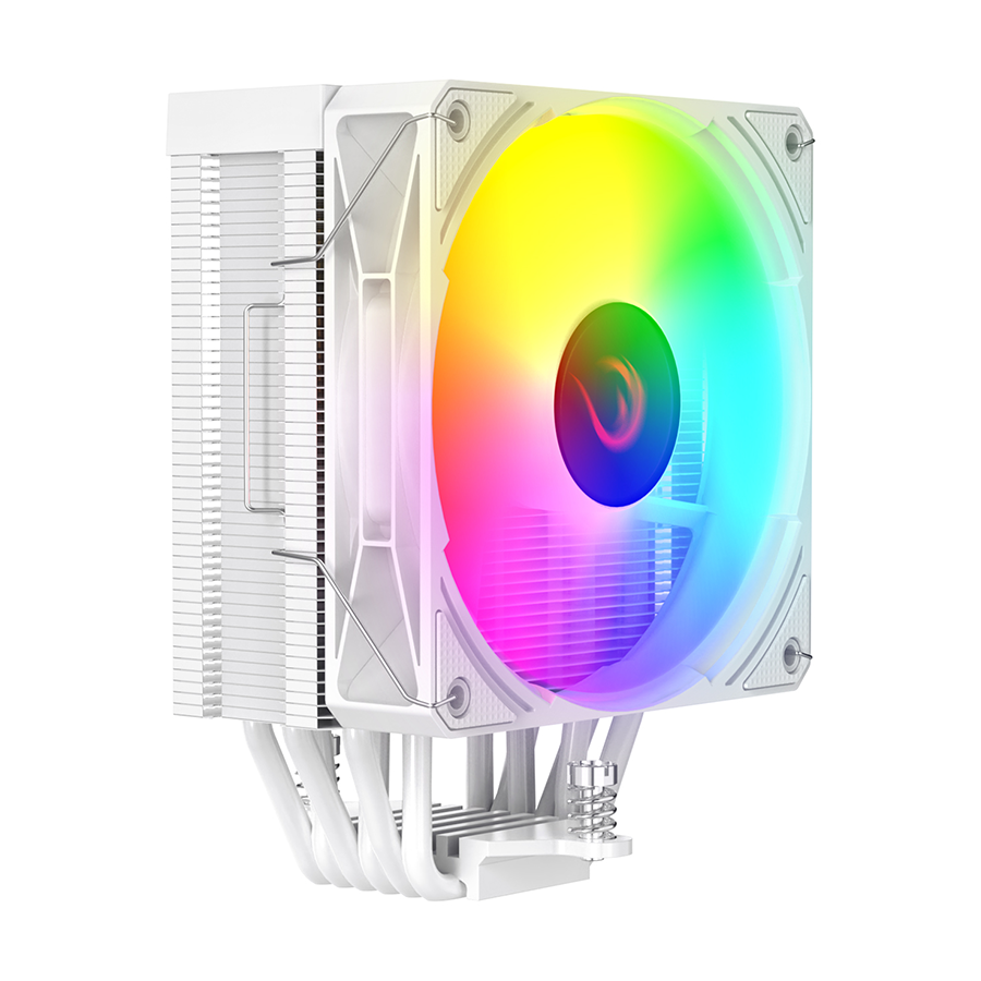 CPU hladnjak RAMPAGE OCTAGON C70 White 63CFM 12cm ARGB Temperature Display AM5/LGA1700 Compatible Air Cooled CPU Fan 41403 - Image 6