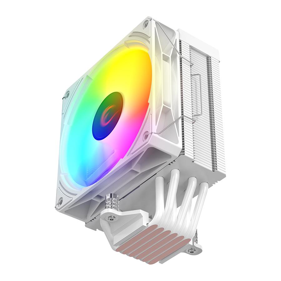 CPU hladnjak RAMPAGE OCTAGON C70 White 63CFM 12cm ARGB Temperature Display AM5/LGA1700 Compatible Air Cooled CPU Fan 41403 - Image 7