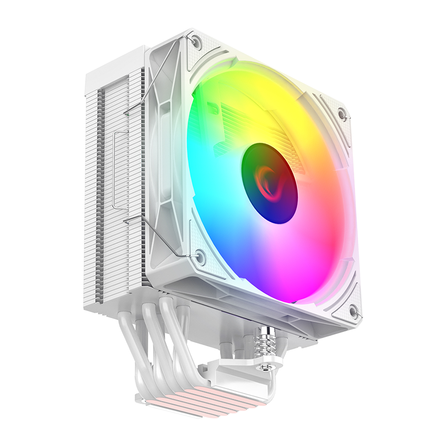 CPU hladnjak RAMPAGE OCTAGON C70 White 63CFM 12cm ARGB Temperature Display AM5/LGA1700 Compatible Air Cooled CPU Fan 41403 - Image 9