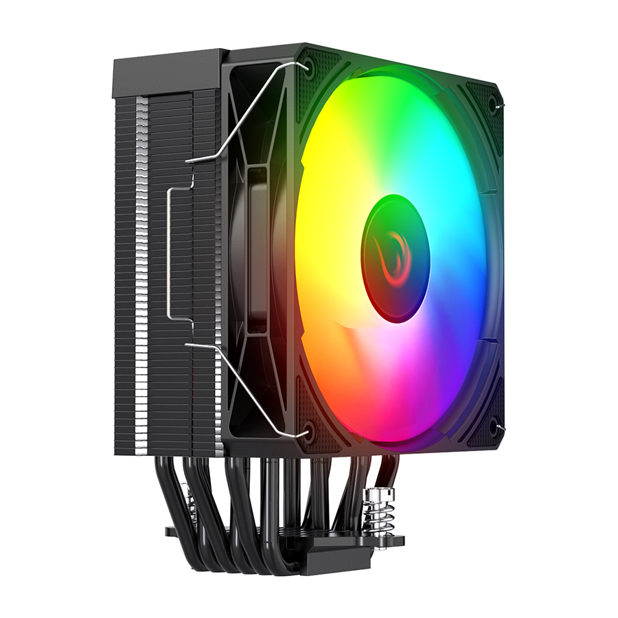 CPU hladnjak RAMPAGE OCTAGON C70 Black 63CFM 12cm ARGB Temperature Display AM5/LGA1700 Compatible Air Cooled CPU Fan, 41402 - Image 4