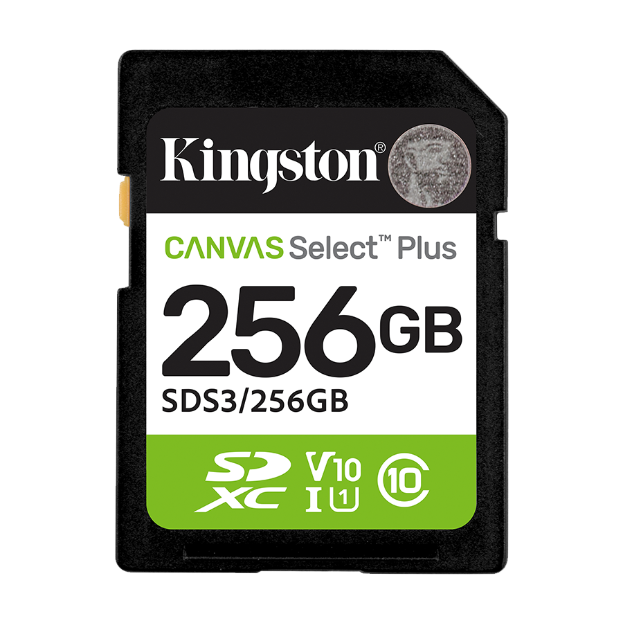 Micro SD card Kingston 256 GB SDCS3/256GB Class10 Canvas Select Plus SD adapter, 100MBs Read,Class 10 UHS-I - Image 2