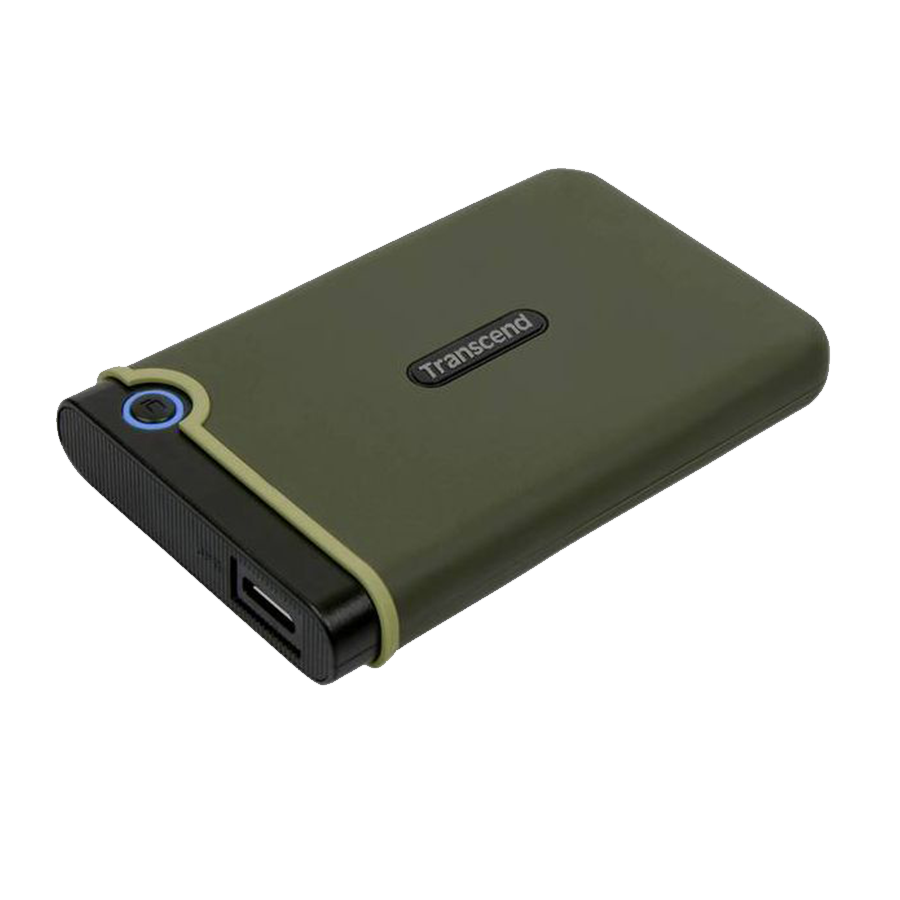 EXT.HDD 2TB Transcend 3.1 Gen 1 StoreJet 25M3G SJ25M3G Rugged External Hard Drive TS2TSJ25M3G Military Green - Image 2