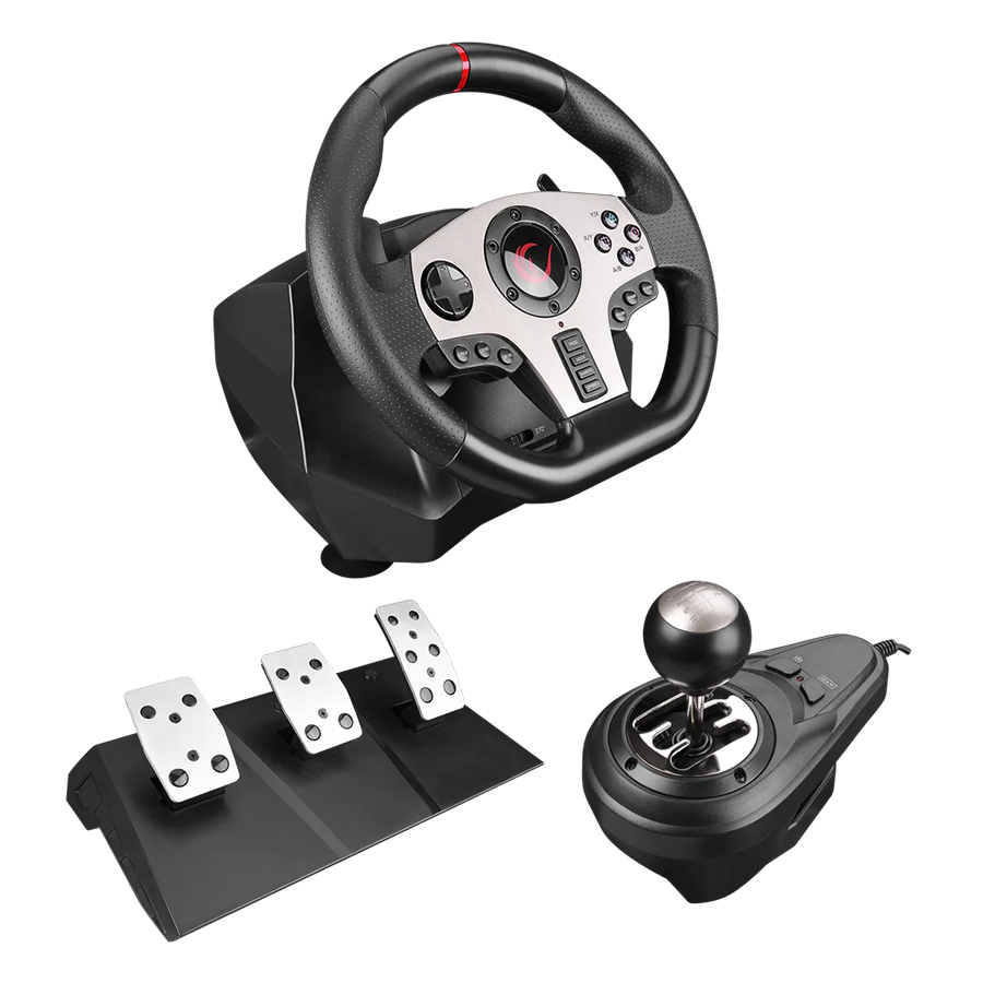 Volan pedale i shifter gaming RAMPAGE V902 PS3/PS4/PC/XBOXONE/XBOX360/SWITCH Steering Wheel - Image 10