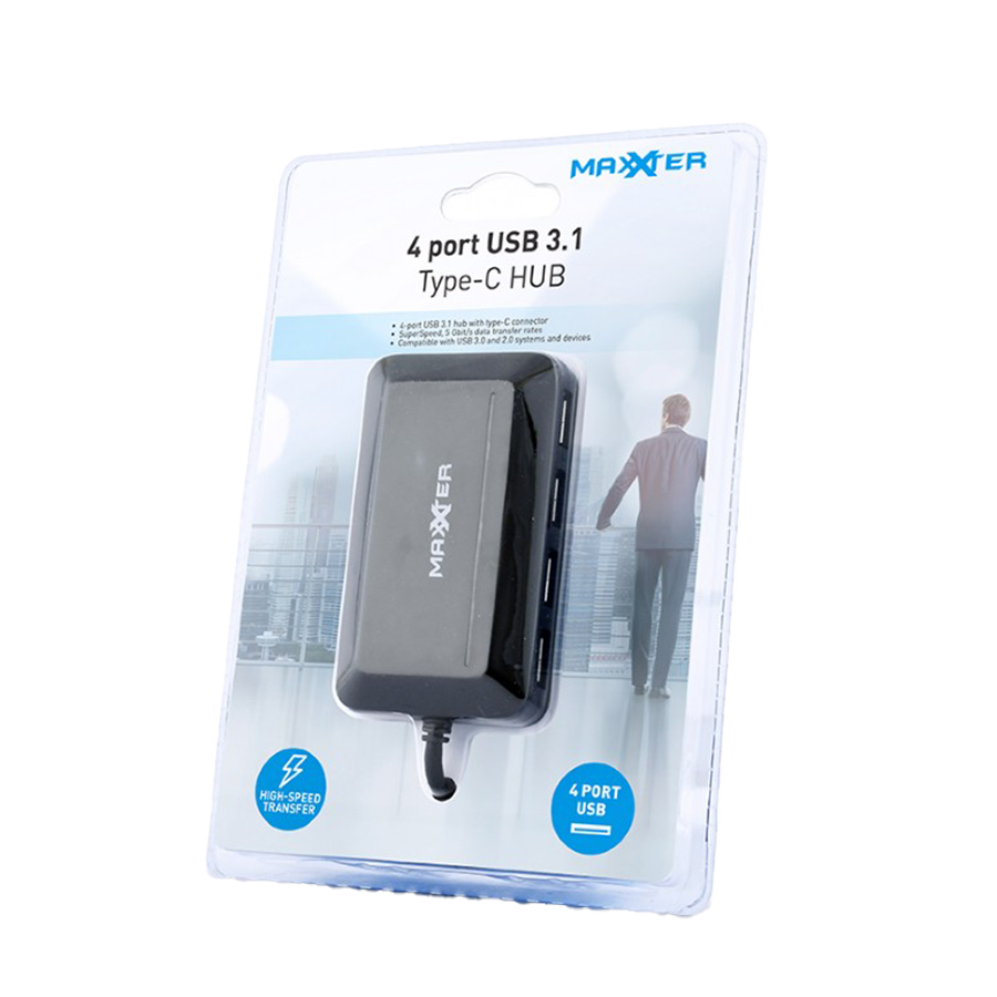 USB HUB GEMBIRD 4-port USB 3.1 Type-C hub, ACT-HUB3C-4P - Image 8