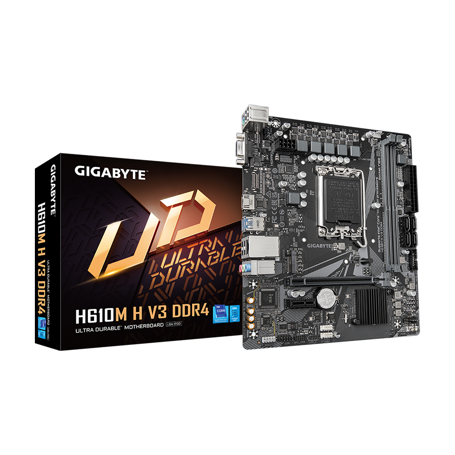 Gigabyte MB H610M H V3 DDR4 LGA1700, 2xDDR4, M.2, 4xSATA 6xUSB, VGA, HDMI, mATX - Image 4