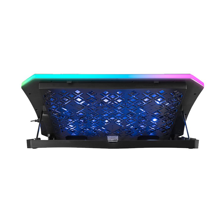 Postolje za notebook gaming Rampage AD-RC34 METAFOR Black 6 Fan RGB Illuminated 10"-19", 36312 - Image 6