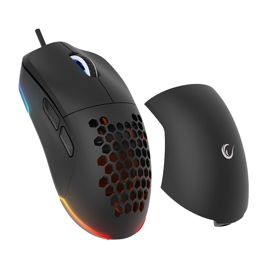 Miš gaming RAMPAGE BLINK Black 7 Macro Keys RGB 12800 DPI, 40072 - Image 9