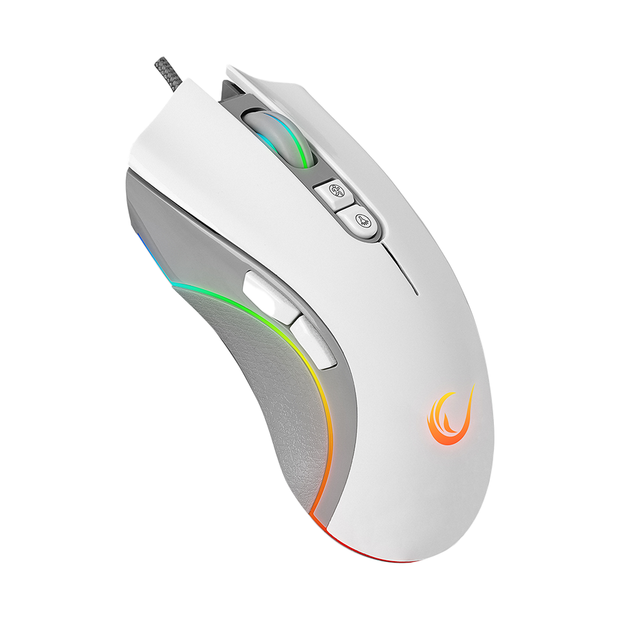 Miš gaming RAMPAGE SMX-R22 PhoenIX V2 White 7 key RGB 12800DPI, 39102 - Image 8