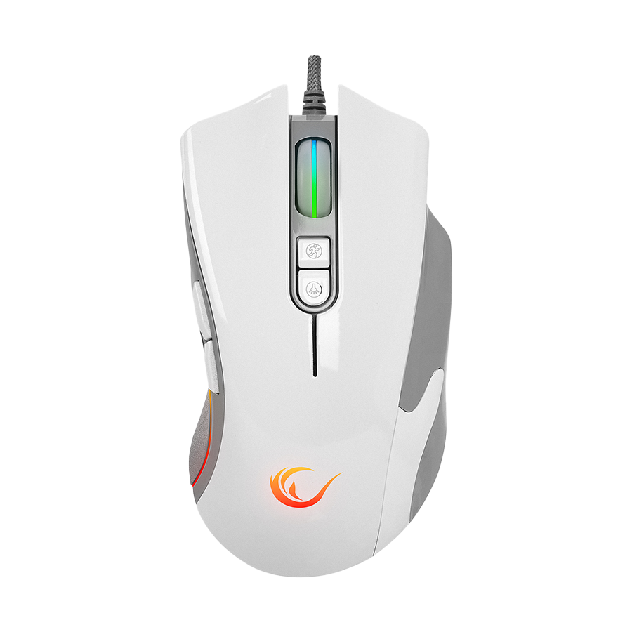 Miš gaming RAMPAGE SMX-R22 PhoenIX V2 White 7 key RGB 12800DPI, 39102 - Image 9