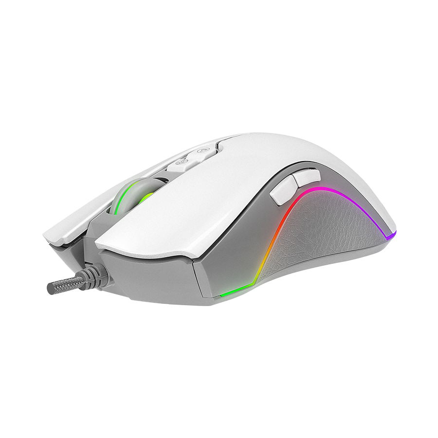 Miš gaming RAMPAGE SMX-R22 PhoenIX V2 White 7 key RGB 12800DPI, 39102 - Image 11