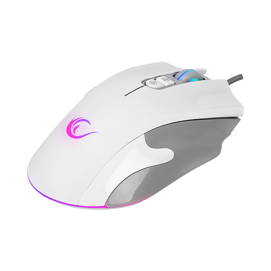 Miš gaming RAMPAGE SMX-R22 PhoenIX V2 White 7 key RGB 12800DPI, 39102 - Image 13