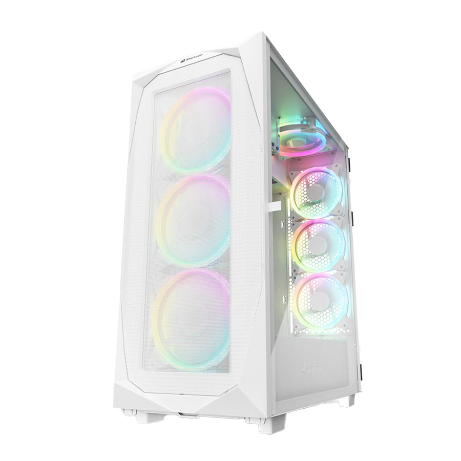 Kućište SHARKOON gaming, REV300 White, RGB, E-ATX, ventilator 3x140mm, 4x120 mm - Image 10