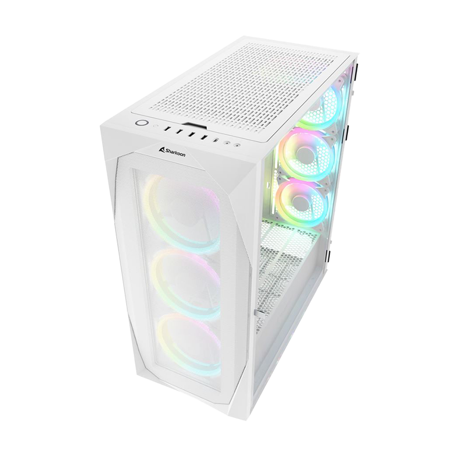 Kućište SHARKOON gaming, REV300 White, RGB, E-ATX, ventilator 3x140mm, 4x120 mm - Image 12
