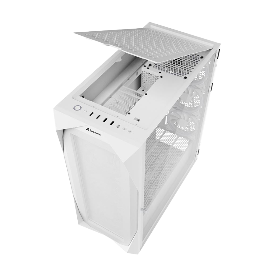 Kućište SHARKOON gaming, REV300 White, RGB, E-ATX, ventilator 3x140mm, 4x120 mm - Image 16