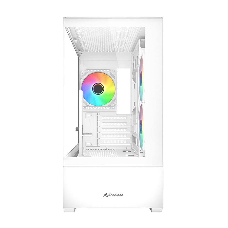 Kućište SHARKOON gaming, MK6 RGB White mATX, ventilator 3x120mm - Image 10