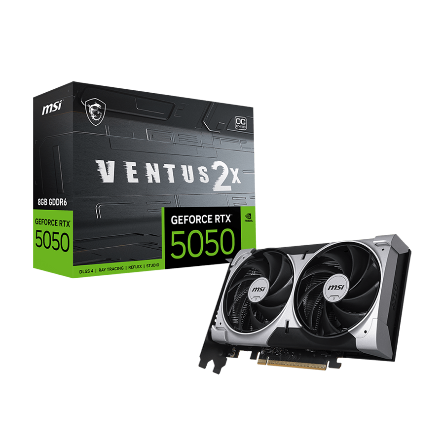 VGA MSI GeForce RTX 5050 VENTUS 2X OC 8G Graphics Card w/ HDMI, Triple DP - Image 6