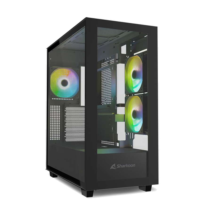 Kućište SHARKOON gaming, Rebel C60 RGB Black ATX, ventilator 4x120 - Image 19