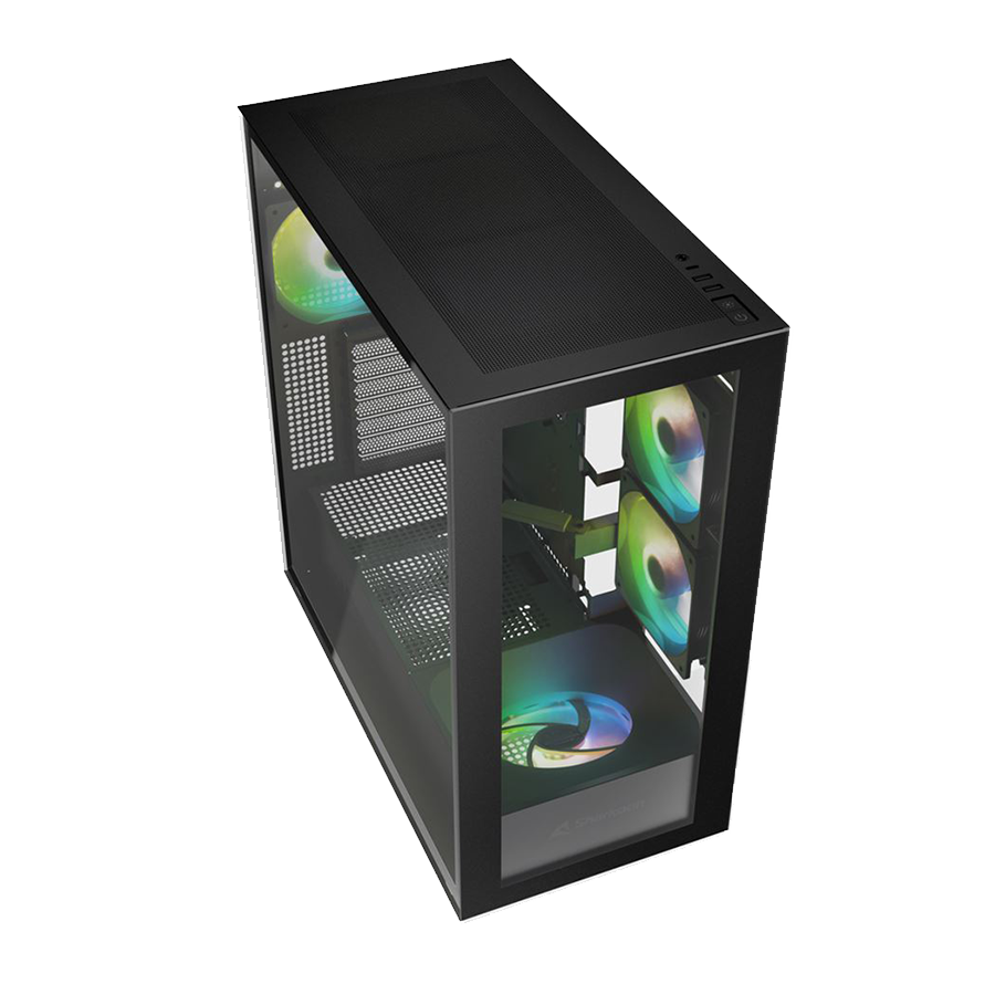 Kućište SHARKOON gaming, Rebel C60 RGB Black ATX, ventilator 4x120 - Image 21