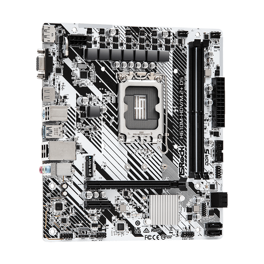 ASROCK MB H610M-HDV/M.2+ D5 Intel H610, 2xDDR5, VGA,HDMI,DP micro ATX, H610M-HDV/M.2PLUSD5 - Image 5