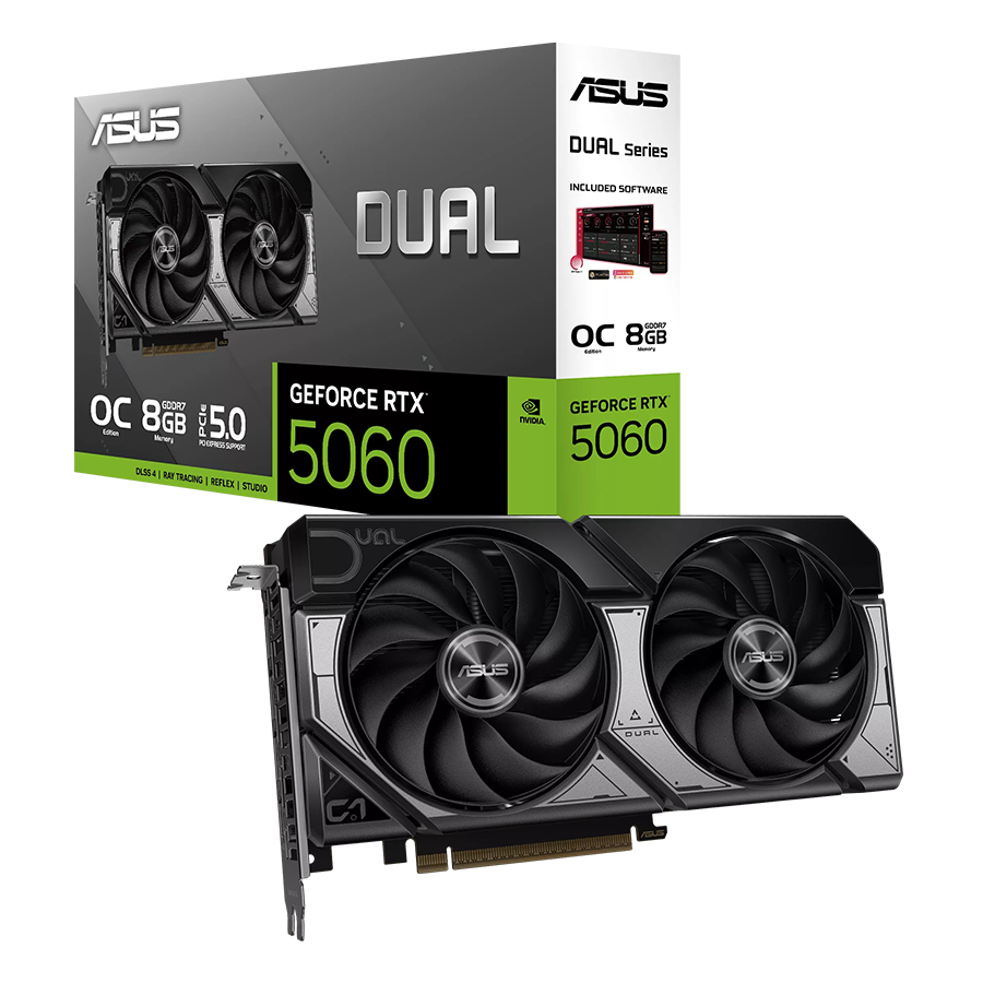 ASUS VGA DUAL-RTX5060-O8G 8GB GDDR7 OC, 128-bit, 3x DP, 1x HDMI - Image 7