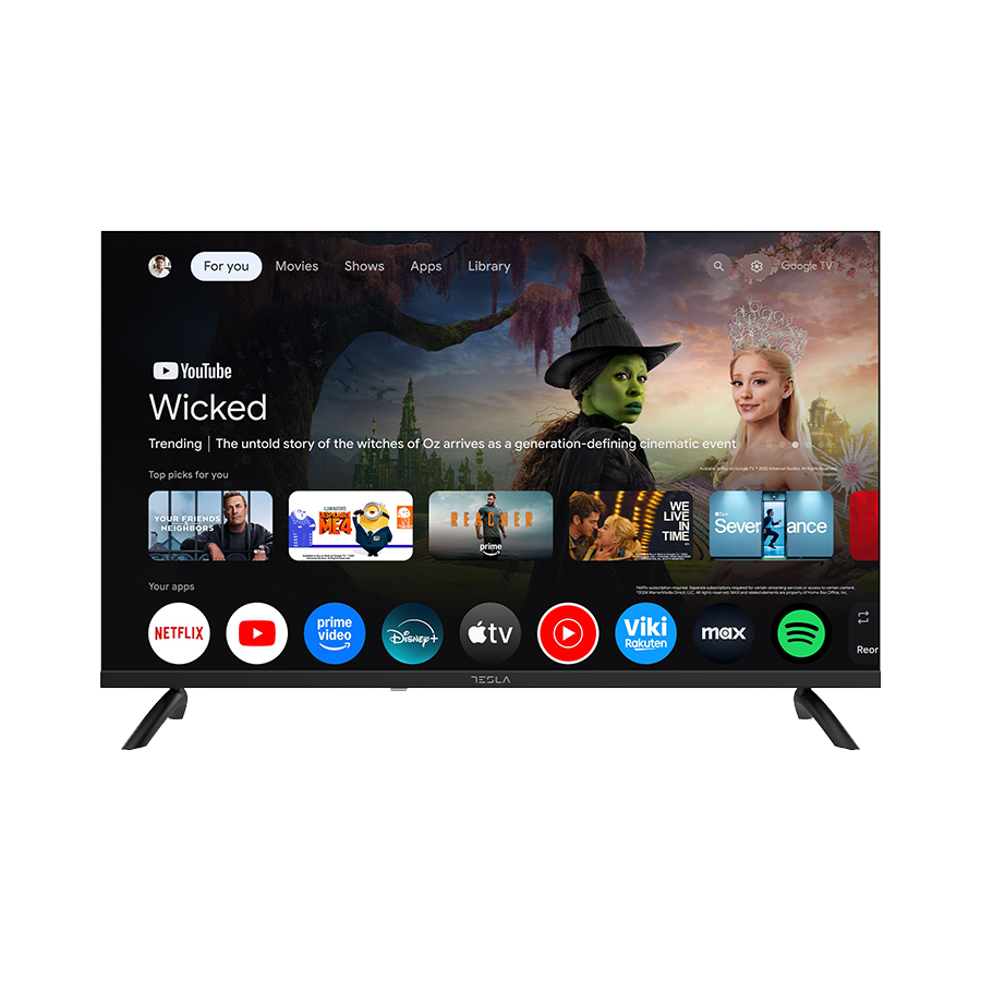 TESLA TV 32" 32E655BHS HD Google Powered by Google TV 2x10W Box Speakers - Image 2