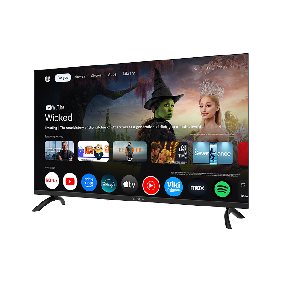TESLA TV 32" 32E655BHS HD Google Powered by Google TV 2x10W Box Speakers - Image 3