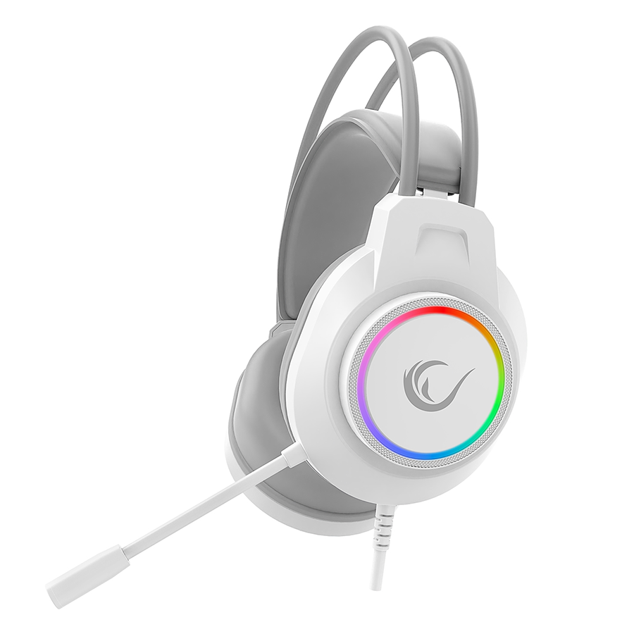 Slušalice sa mikrofonom gaming RAMPAGE RM-K55 Kipchak White RGB Led 7.1 Gaming Headset with Microphone, 42658 - Image 6