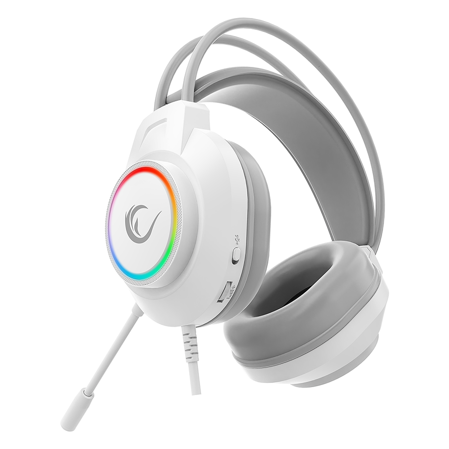 Slušalice sa mikrofonom gaming RAMPAGE RM-K55 Kipchak White RGB Led 7.1 Gaming Headset with Microphone, 42658 - Image 8