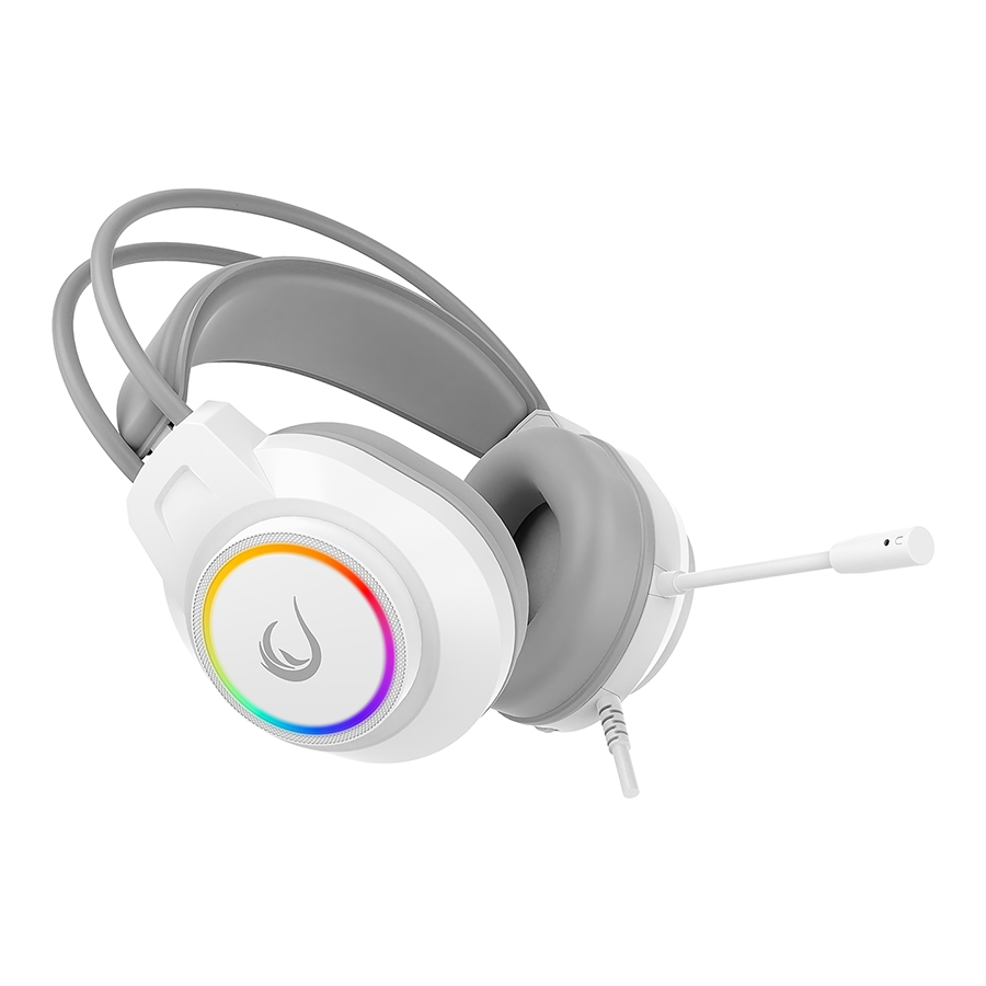 Slušalice sa mikrofonom gaming RAMPAGE RM-K55 Kipchak White RGB Led 7.1 Gaming Headset with Microphone, 42658 - Image 9