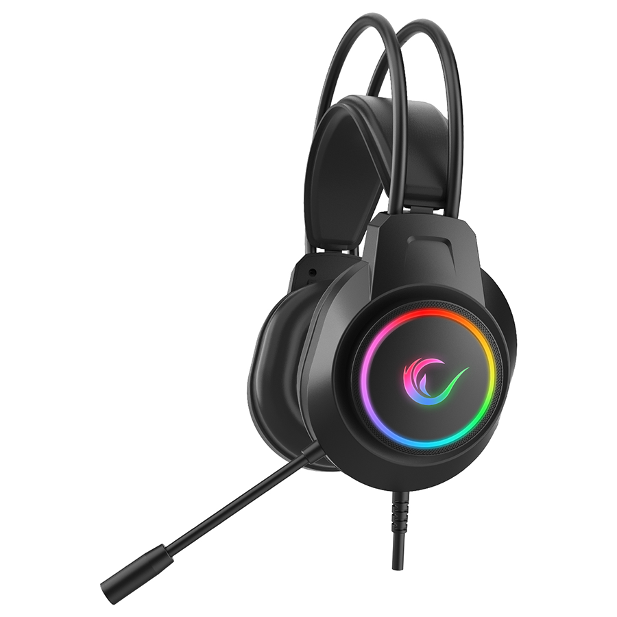 Slušalice sa mikrofonom gaming RAMPAGE RM-K55 Kipchak Black RGB Led 7.1 Gaming Headset with Microphone, 42659 - Image 6
