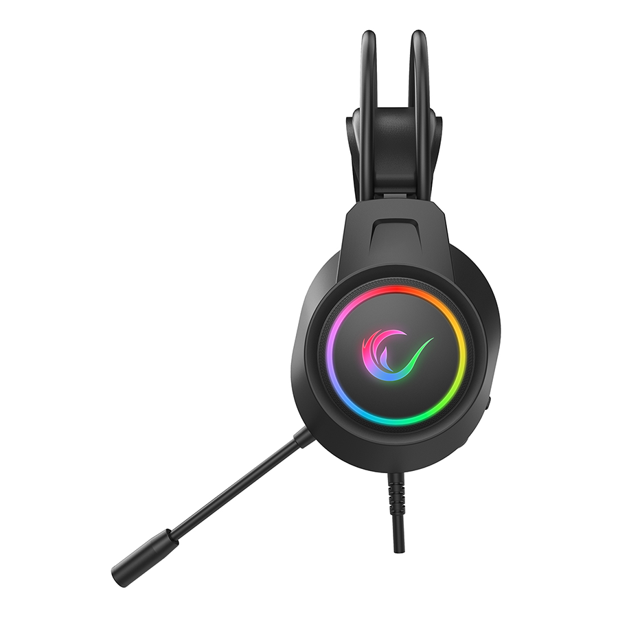 Slušalice sa mikrofonom gaming RAMPAGE RM-K55 Kipchak Black RGB Led 7.1 Gaming Headset with Microphone, 42659 - Image 7