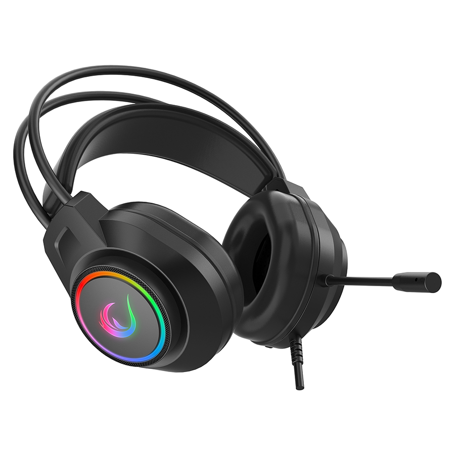 Slušalice sa mikrofonom gaming RAMPAGE RM-K55 Kipchak Black RGB Led 7.1 Gaming Headset with Microphone, 42659 - Image 9