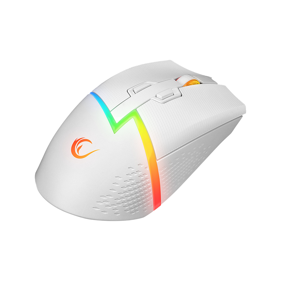 Miš gaming RAMPAGE DROP M3 V2 24000 DPI 3311 Sensor White RGB Rechargeable Wireless 80 Million Huano Switch Gaming Mouse, 42562 - Image 15
