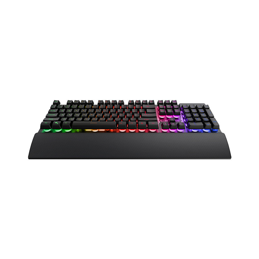 Tastatura + miš gaming RAMPAGE KM-RX7 FORTUNA V2 Rainbow Backlit USB Black Gaming Combo US Layout English Gaming Keyboard 12800 dpi Mouse, 42577 - Image 11