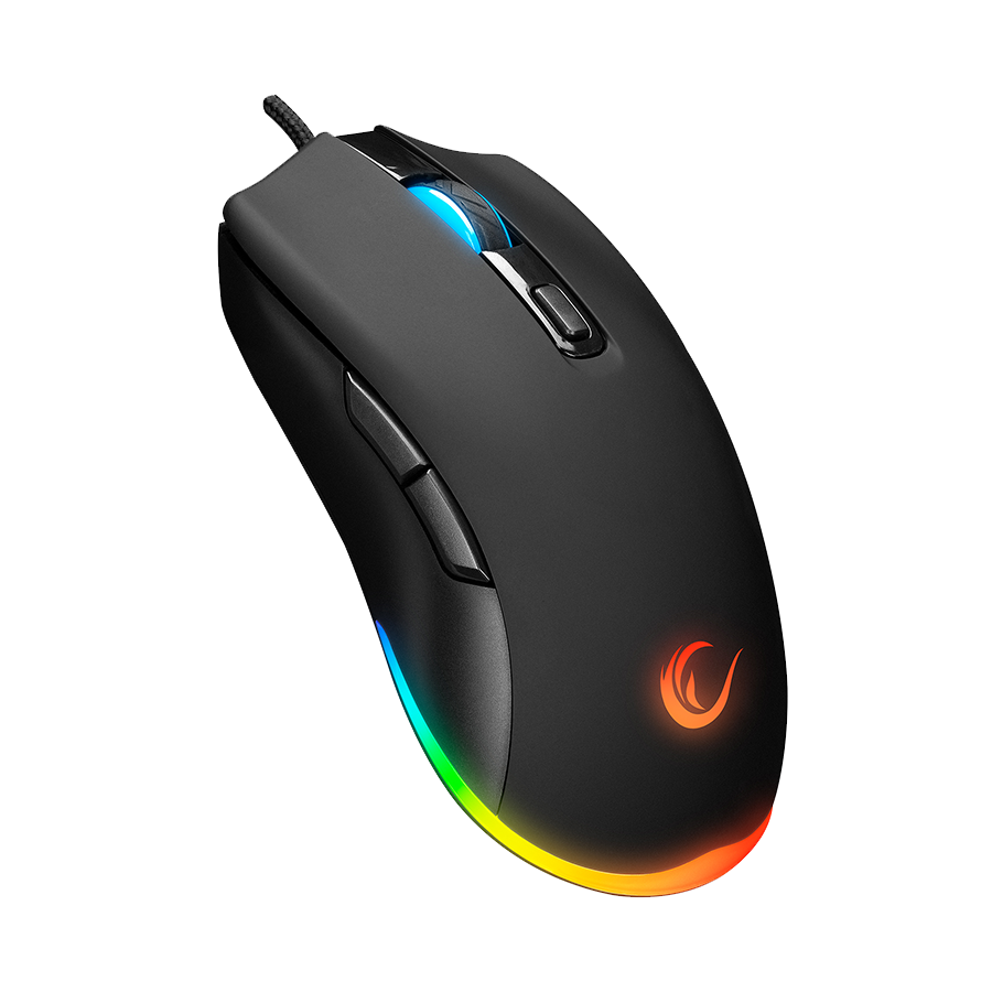 Tastatura + miš gaming RAMPAGE KM-RX7 FORTUNA V2 Rainbow Backlit USB Black Gaming Combo US Layout English Gaming Keyboard 12800 dpi Mouse, 42577 - Image 13