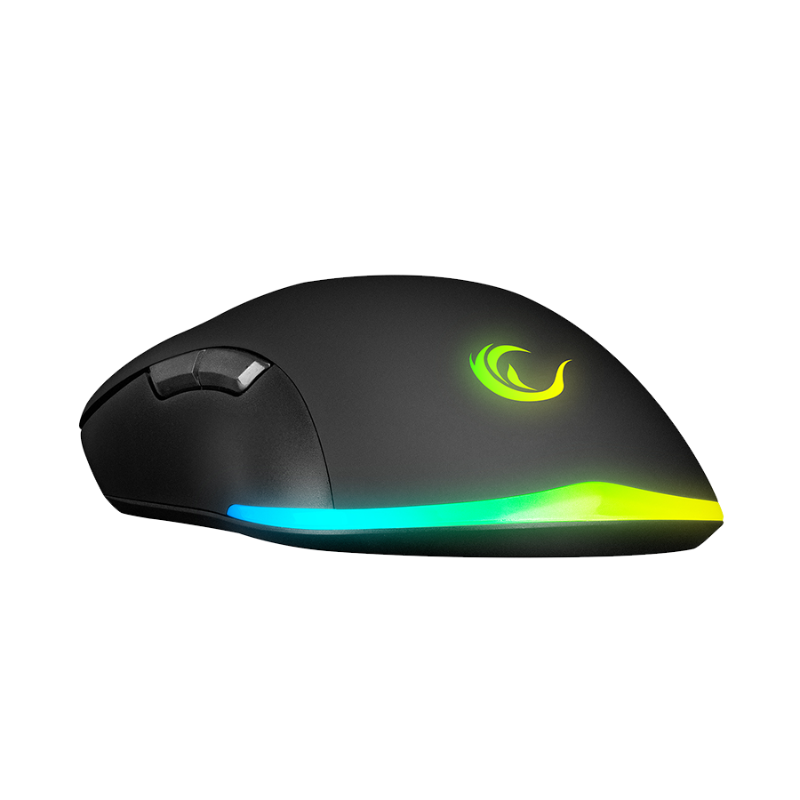 Tastatura + miš gaming RAMPAGE KM-RX7 FORTUNA V2 Rainbow Backlit USB Black Gaming Combo US Layout English Gaming Keyboard 12800 dpi Mouse, 42577 - Image 16