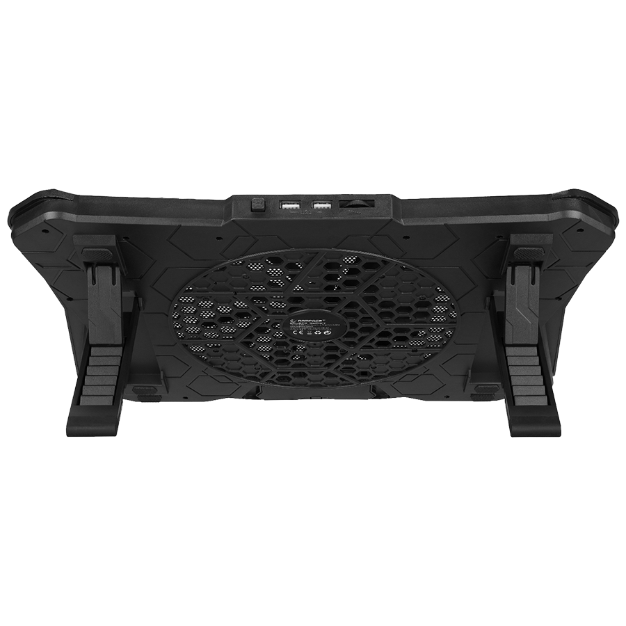 Postolje za notebook gaming Rampage AD-RC8 SHOWY Black 180mm Fan 15-17" RGB Light Notebook Cooling Stand, 33450 - Image 12