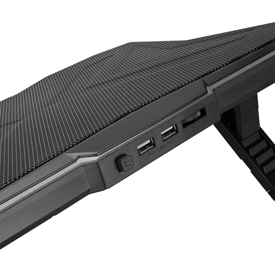 Postolje za notebook gaming Rampage AD-RC8 SHOWY Black 180mm Fan 15-17" RGB Light Notebook Cooling Stand, 33450 - Image 13