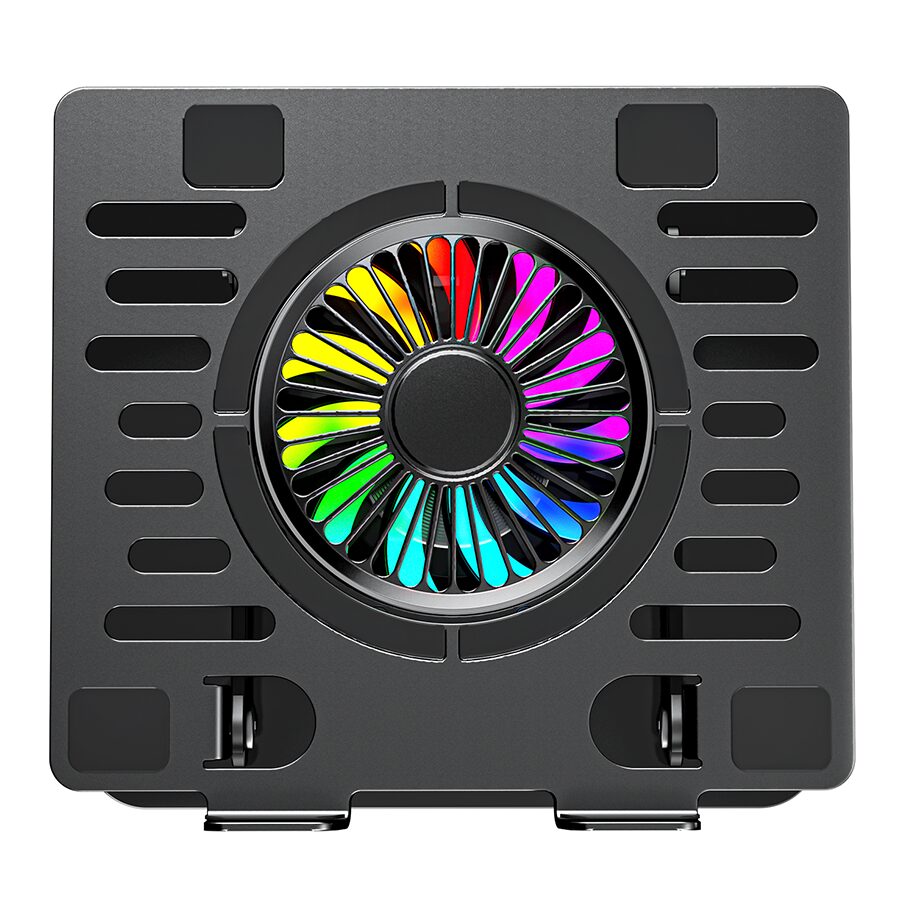 Postolje za notebook riser stand preklopivi rotirajuci, Addison AD-RC36 Steely 360 Degree Fan Fan Fan RGB Light Adjustable Black Metal 42029 - Image 12