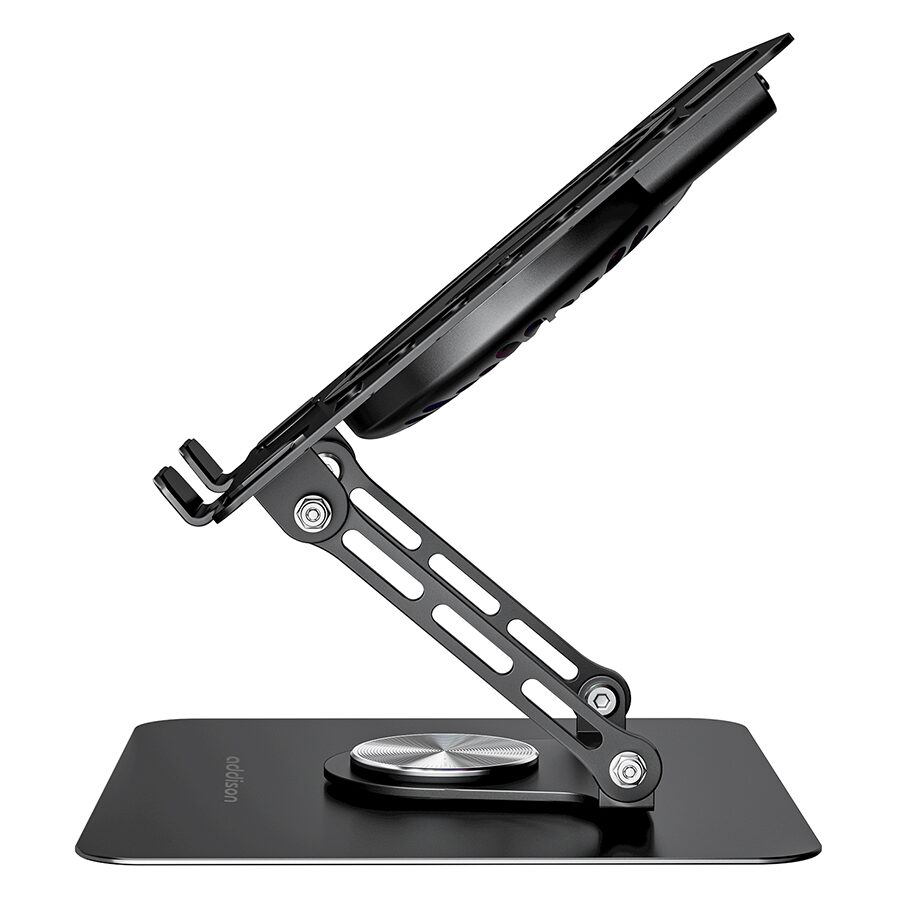 Postolje za notebook riser stand preklopivi rotirajuci, Addison AD-RC36 Steely 360 Degree Fan Fan Fan RGB Light Adjustable Black Metal 42029 - Image 13
