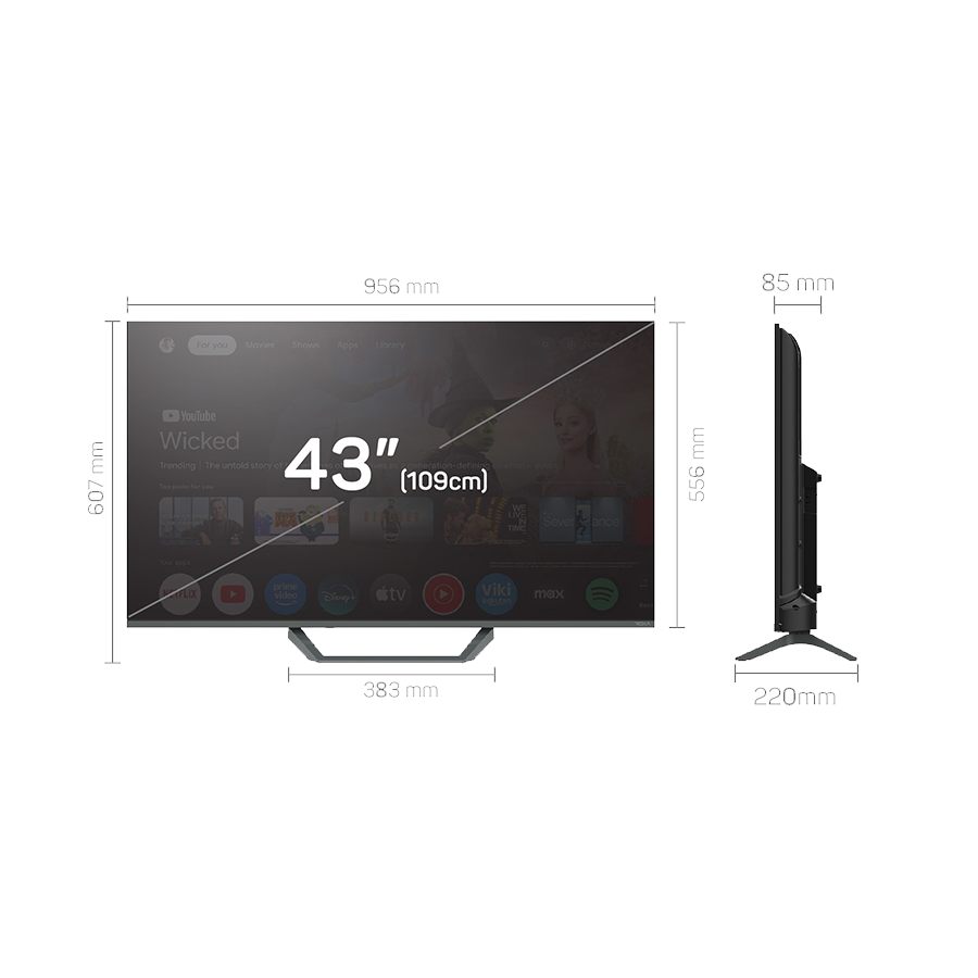 TESLA TV QLED Q43E655GUS UHD QLED powered by Google TV UHD Voice Control - Image 11